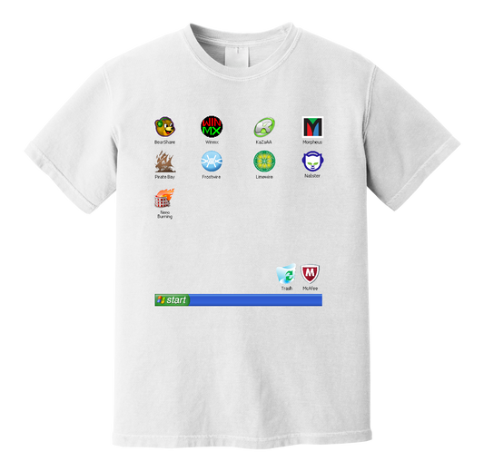 Millennial Desktop White T-Shirt